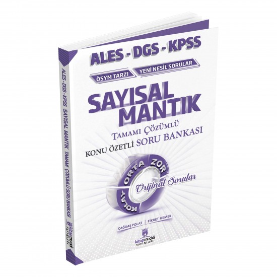 2020 KPSS ALES DGS Sayısal Mantık Tamamı Çözümlü Konu Özetli Soru Bankası Kitap Mucidi Yayınları